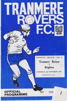 Tranmere Rovers v Brighton & Hove Albion Match Programme 1974-11-02